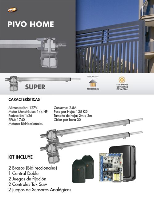 Abre rejas Pivo Home Super Analógico PPA