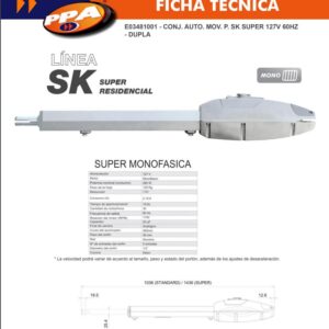 Abre Rejas Ppa Sk Super Para Porton Abatible127v 60hz